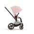 Carucior 2 in 1 pentru copii Cybex Priam 4.0, premium - Peach Pink cu cadru Rosegold - 5