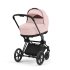 Carucior 2 in 1 pentru copii Cybex Priam 4.0, premium - Peach Pink cu cadru Matt Black - 8