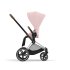 Carucior 2 in 1 pentru copii Cybex Priam 4.0, premium - Peach Pink cu cadru Chrome Brown - 7