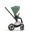 Carucior 2 in 1 pentru copii Cybex Priam 4.0, premium - Leaf Green cu cadru Rosegold - 4