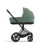 Carucior 2 in 1 pentru copii Cybex Priam 4.0, premium - Leaf Green cu cadru Matt Black - 10