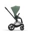 Carucior 2 in 1 pentru copii Cybex Priam 4.0, premium - Leaf Green cu cadru Matt Black - 4