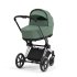 Carucior 2 in 1 pentru copii Cybex Priam 4.0, premium - Leaf Green cu cadru Chrome Black - 8