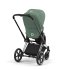 Carucior 2 in 1 pentru copii Cybex Priam 4.0, premium - Leaf Green cu cadru Chrome Black - 3