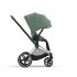 Carucior 2 in 1 pentru copii Cybex Priam 4.0, premium - Leaf Green cu cadru Chrome Brown - 6