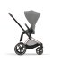 Carucior 2 in 1 pentru copii Cybex Priam 4.0, premium - Mirage Grey cu cadru Rosegold - 7