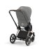 Carucior 2 in 1 pentru copii Cybex Priam 4.0, premium - Mirage Grey cu cadru Rosegold - 3