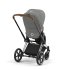 Carucior 2 in 1 pentru copii Cybex Priam 4.0, premium - Mirage Grey cu cadru Chrome Brown - 3