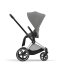 Carucior 2 in 1 pentru copii Cybex Priam 4.0, premium - Mirage Grey cu cadru Chrome Black - 7