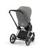 Carucior 2 in 1 pentru copii Cybex Priam 4.0, premium - Mirage Grey cu cadru Chrome Black - 3