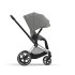 Carucior 2 in 1 pentru copii Cybex Priam 4.0, premium - Mirage Grey cu cadru Chrome Black - 6