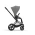 Carucior 2 in 1 pentru copii Cybex Priam 4.0, premium - Mirage Grey cu cadru Matt Black - 4