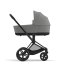 Carucior 2 in 1 pentru copii Cybex Priam 4.0, premium - Mirage Grey cu cadru Matt Black - 9