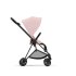 Carucior 2 in 1 pentru copii Cybex Mios 3.0 premium - Peach Pink cu cadru Matt Black - 3