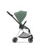 Carucior 2 in 1 pentru copii Cybex Mios 3.0 premium - Leaf Green cu cadru Chrome Black - 3