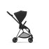 Carucior 2 in 1 pentru copii Cybex Mios 3.0 premium - Sepia Black cu cadru Matt Black - 3