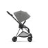 Carucior 2 in 1 pentru copii Cybex Mios 3.0 premium - Mirage Grey cu cadru Matt Black - 4