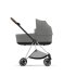 Carucior 2 in 1 pentru copii Cybex Mios 3.0 premium - Mirage Grey cu cadru Chrome Brown - 9