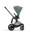 Carucior 2 in 1 pentru copii Cybex E-Priam, premium - Leaf Green cu cadru Matt Black - 6