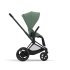 Carucior 2 in 1 pentru copii Cybex E-Priam, premium - Leaf Green cu cadru Matt Black - 3