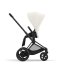 Carucior 2 in 1 pentru copii Cybex E-Priam, premium - Off White cu cadru Matt Black - 6