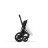 Carucior 2 in 1 pentru copii Cybex E-Priam, premium - Off White cu cadru Matt Black - 7