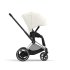 Carucior 2 in 1 pentru copii Cybex E-Priam, premium - Off White cu cadru Chrome Black - 5