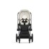 Carucior 2 in 1 pentru copii Cybex E-Priam, premium - Off White cu cadru Chrome Brown - 2