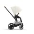 Carucior 2 in 1 pentru copii Cybex E-Priam, premium - Off White cu cadru Chrome Brown - 4