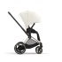 Carucior 2 in 1 pentru copii Cybex E-Priam, premium - Off White cu cadru Rosegold - 5