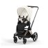 Carucior 2 in 1 pentru copii Cybex E-Priam, premium - Off White cu cadru Rosegold - 1