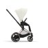 Carucior 2 in 1 pentru copii Cybex E-Priam, premium - Off White cu cadru Rosegold - 3