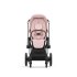 Carucior 2 in 1 pentru copii Cybex E-Priam, premium - Peach Pink cu cadru Chrome Brown - 2