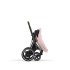 Carucior 2 in 1 pentru copii Cybex E-Priam, premium - Peach Pink cu cadru Chrome Brown - 7