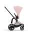 Carucior 2 in 1 pentru copii Cybex E-Priam, premium - Peach Pink cu cadru Rosegold - 6