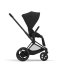 Carucior 2 in 1 pentru copii Cybex E-Priam, premium - Sepia Black cu cadru Matt Black - 3