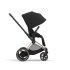 Carucior 2 in 1 pentru copii Cybex E-Priam, premium - Sepia Black cu cadru Rosegold - 4