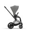 Carucior 2 in 1 pentru copii Cybex E-Priam, premium - Mirage Grey cu cadru Matt Black - 3