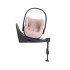 Scoica auto Cybex Platinum Cloud T Plus i-Size pentru copii, 0-24 luni, cu Baza T - Peach Pink - 3