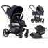 Carucior 3 in1 Joolz Hub+, cu landou si scoica Cloud T Plus, Navy blue - 1