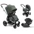 Carucior 3 in1 Joolz Hub+, cu landou si scoica Cloud T Plus, Marvellous green - 1