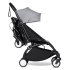 Детска количка за близнаци BABYZEN YOYO² CONNECT 2 в 1, двойна, с черна рамка, кош и цветен пакет Stone - 7
