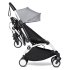 BABYZEN YOYO² CONNECT Καρότσι Διδύμων 2 σε 1 με Πορτ-μπεμπέ, Λευκό Σκελετό & Stone - 3