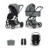 Pachet promotional premium carucior Cavoe MOI+, sport, landou, accesorii si scoica auto Cybex, Boho Green - 1