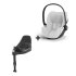 Scoica auto Cybex Platinum Cloud T Plus i-Size pentru copii, 0-24 luni, cu Baza T - Platinum White - 1
