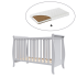 BabyMatters Nido Βρεφική Κούνια από Μασίφ Ξύλο 120x60cm με Στρώμα Κοκοφοίνικα - Grey - 1