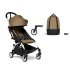 Pachet promotional carucior sport BABYZEN YOYO², cadru alb, geanta incapatoare CADOU, Toffee - 1