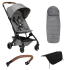 Pachet special carucior sport Joolz Aer+, echipat de iarna, cu 3 accesorii incluse, Delightful Grey - 1