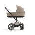 Carucior 2 in 1 pentru copii Cybex Priam 4.0, premium - Cozy Beige cu cadru Rosegold - 9