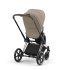 Carucior 2 in 1 pentru copii Cybex Priam 4.0, premium - Cozy Beige cu cadru Chrome Brown - 3